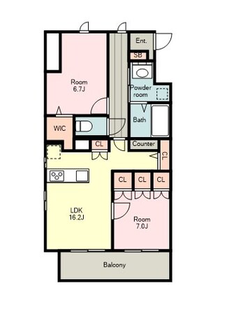 コートデルトゥール昭島の物件間取画像